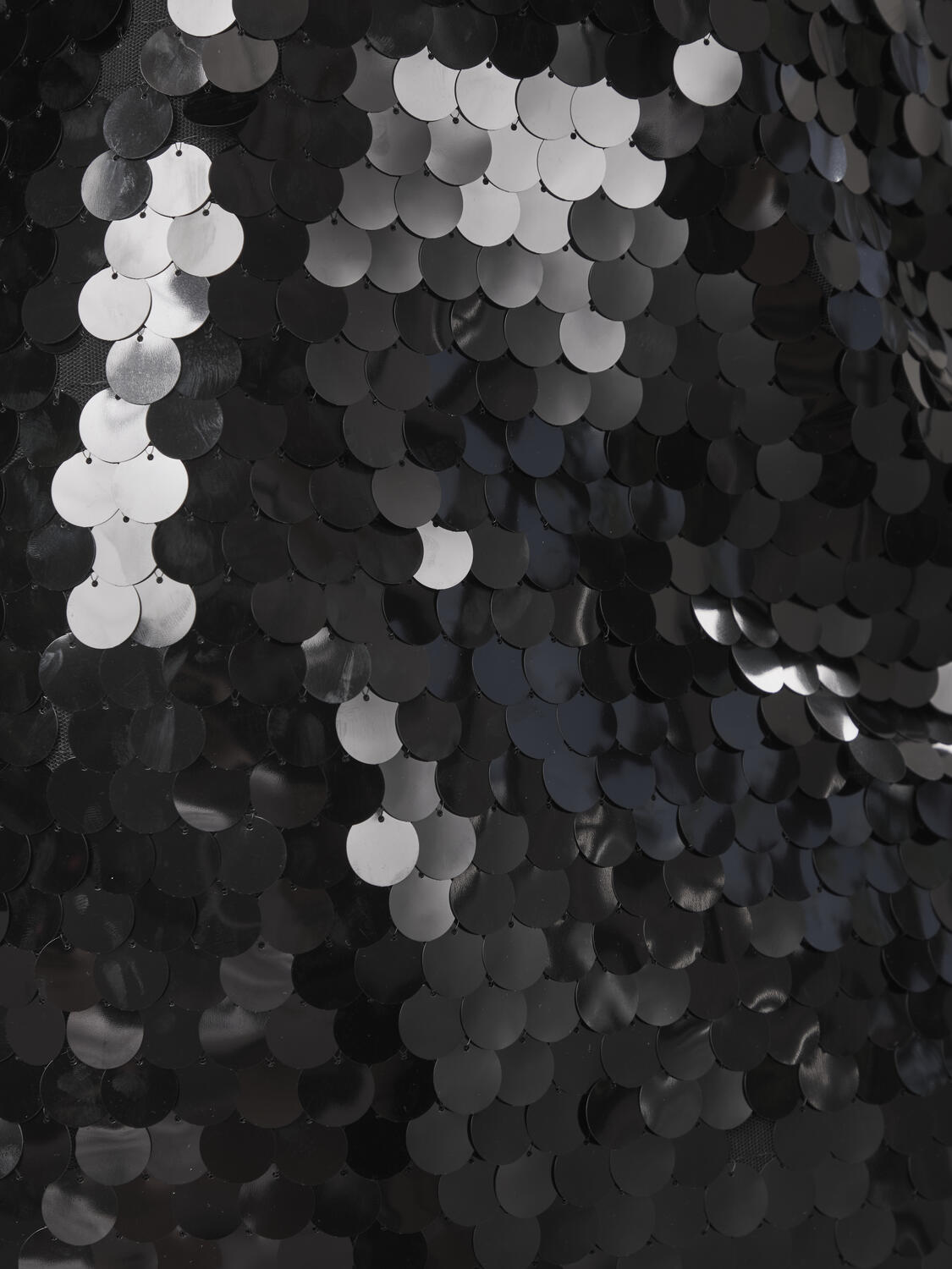 Miva Big Sequins nederdel - sort